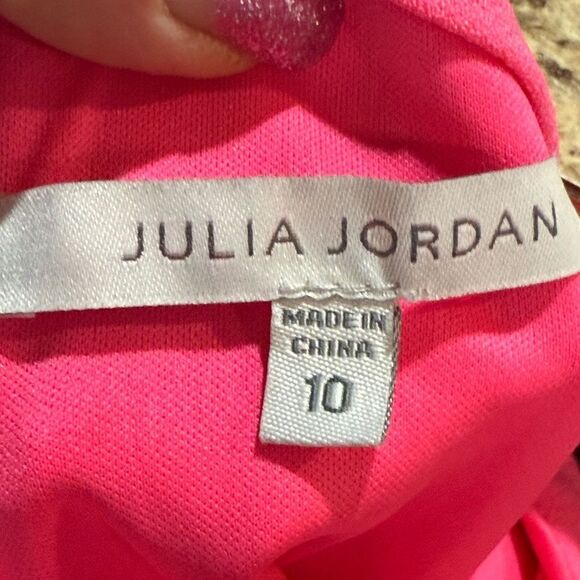 Julia Jordan Knot Neck Tulip Hem Dress Size 10 - Picture 9 of 9